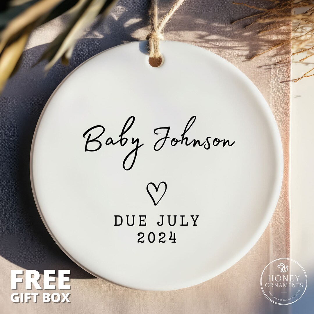 Baby Memorial Ornament - Sleep In Heavenly Peace Keepsake, Personalized