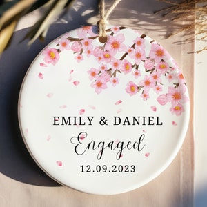Engaged Christmas Ornament - Personalized Engagement Ornament - First Christmas Engaged - Engaged Ornament - Custom Engagement Gift - 2025