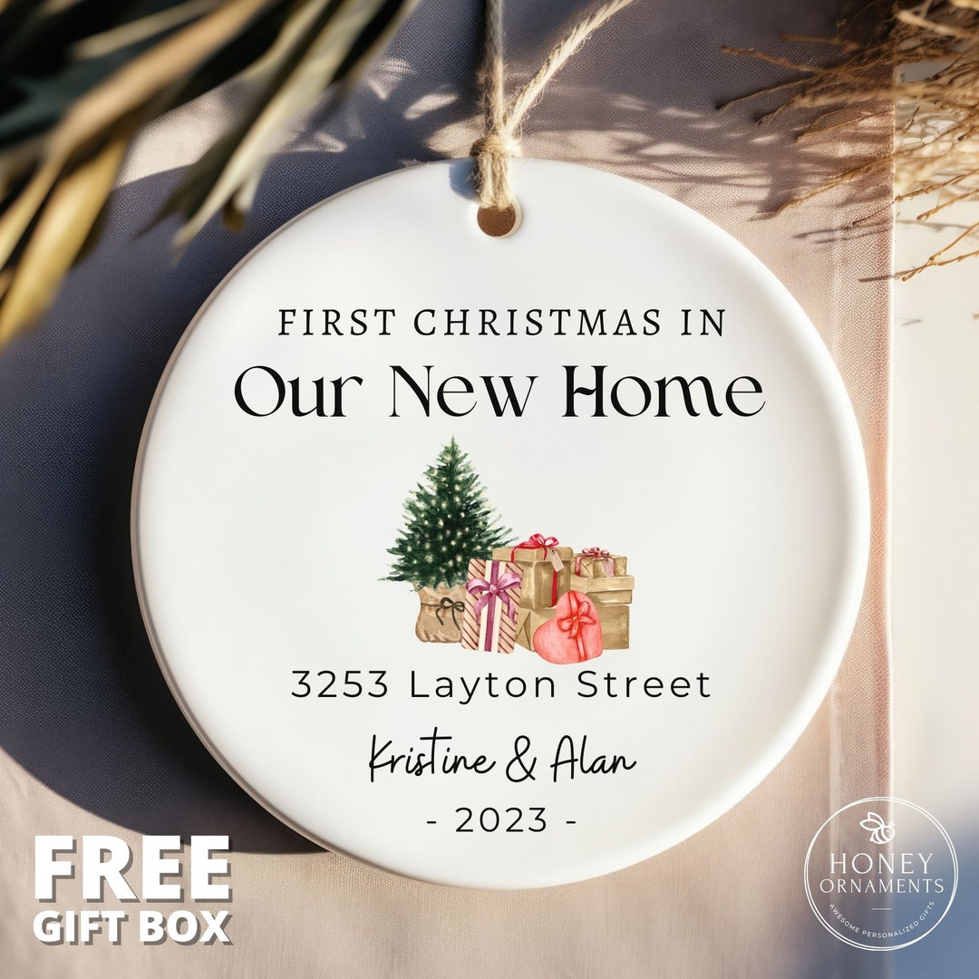 Our New Home Ornament, Personalized First Christmas in Our New House Christmas Ornaments, 2023