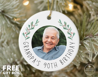 60th birthday gift for dad, 60th birthday gifts for mom, 80th birthday gift for men, 40th 50th 70th 90th birthday gift for women, ornament