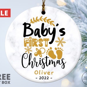 Baby&#39;s First Christmas Ornament, 2025 New Baby Ornament, Personalized My First Christmas Ornament, Baby Girl Baby Boy 1st Christmas Ornament