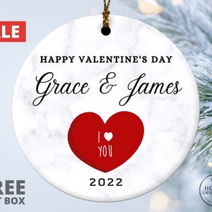 Valentine&#39;s Gift Personalized, Valentines Day Gift for Him, Valentines Day Gifts, Valentine&#39;s Day Gift for Her, Custom Valentines Ornament