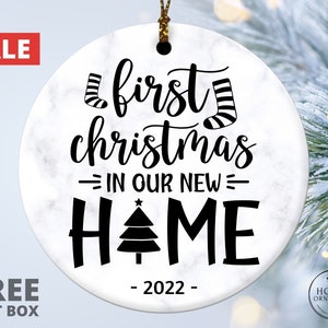 First Christmas in Our New Home Christmas Ornament, 2025 New House Ornament Gift, Housewarming Gift, First Home Ornament, New Home Keepsake