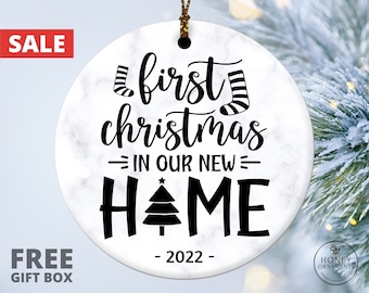 First Christmas in Our New Home Christmas Ornament, 2025 New House Ornament Gift, Housewarming Gift, First Home Ornament, New Home Keepsake