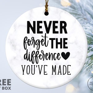 Retirement Gifts for Women Coworker, Unique Retirement Gifts for Female, Thank You Gift for Doctor, Never forget the difference you&#39;ve made