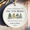 First Christmas in Our New Home Christmas Ornaments, Personalized Our New House Ornament, 2024 New Home Ornament, Our First Home Keepsake