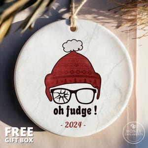 Oh Fudge Ornament Funny Christmas Gift Funny Holiday Gift Family Christmas Gift White Elephant Gift Secret Santa Gift Funny Ornament Gag