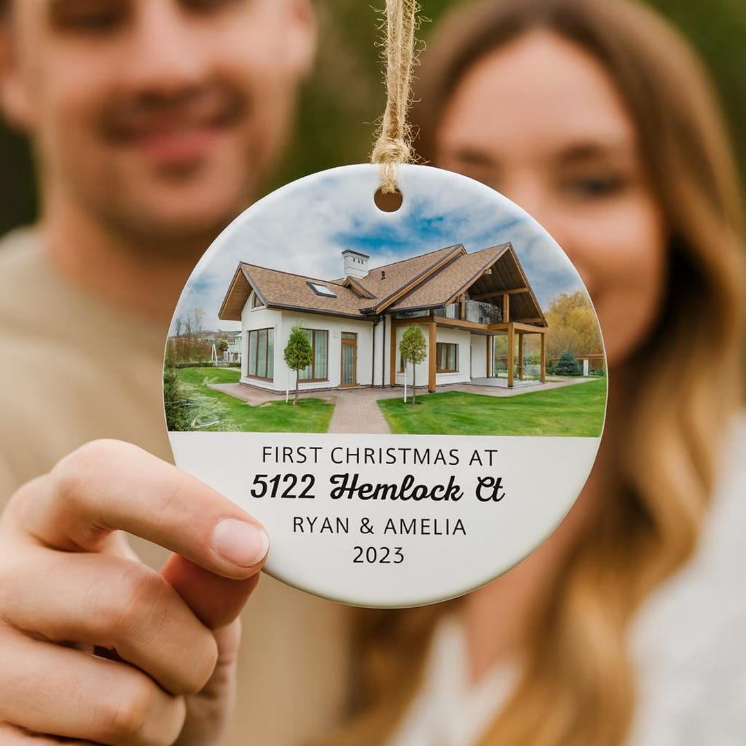 Personalized New Home Christmas Ornament – Custom Photo Ornament – Our ...