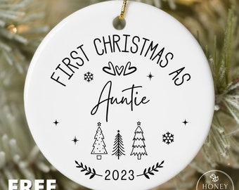 Promoted to Auntie Ornament, Big Sister, Pregnancy Announcement, Pregnancy Reveal, First Christmas as Big Brother, Uncle, Grandparents, Mom