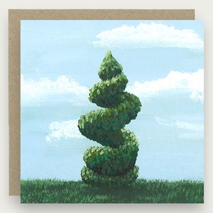 De Spiraalvormige Topiary Card | Carte topiaire spirale
