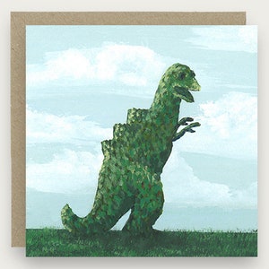 De Godzilla Topiary Card | Carte topiaire Godzilla
