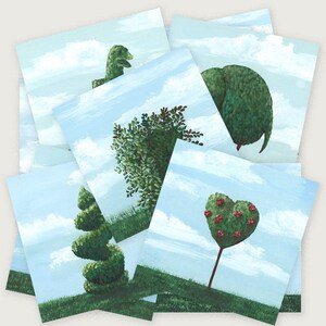 Collectie 10 Topiary Cards | Cartes topiaire negligée