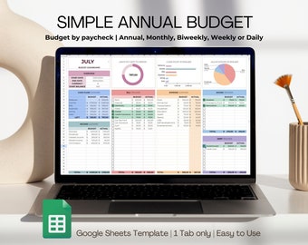 Pianificatore di budget per fogli Google, foglio di calcolo del budget mensile, budget per busta paga, bisettimanale, budget settimanale, modello di budget per principianti.