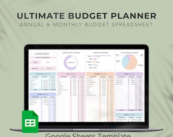 Monthly Budget Planner & Cash Flow Tracker – Google Sheets Template for Low-Income Budgets | Beginner-Friendly Spreadsheet for Budgeting