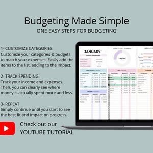 Ultimate Budget Planner for Google Sheets, Monthly Budget Spreadsheet ...