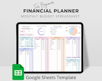 Spreadsheet For Budgeting Google Sheets Template For Low Income Families, Monthly Budget Planner With Cash Flow Dashboard, Beginner Budget.