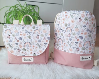 Kindergartenrucksack personalisiert, Krippenrucksack mit Namen