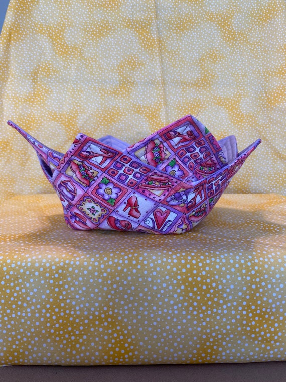 Microwave Bowl Cozy Shoes and Purse XL Etsy