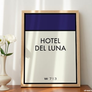 Hotel Del Luna Monopoly Poster - wall art, drama merch, korean poster, printable room decor, bedroom wall art prints, kdrama, IU printable