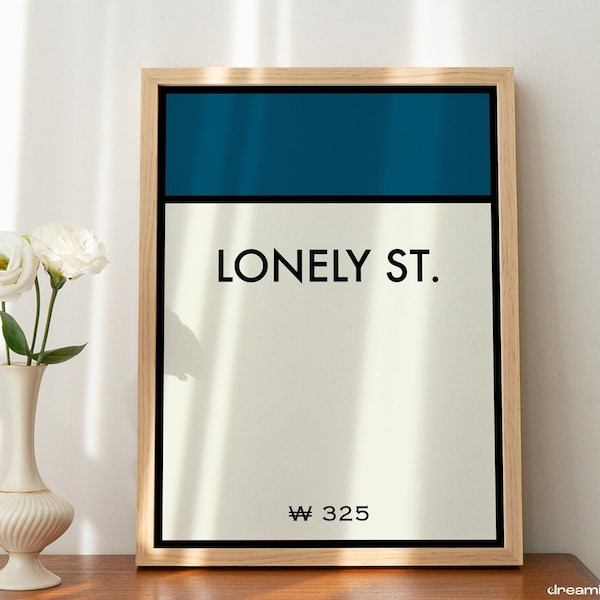 Stray Kids Lonely St. Room Wall Poster - wall art, studio art, kpop poster printable, skz album song, printable room decor, bedroom wall art