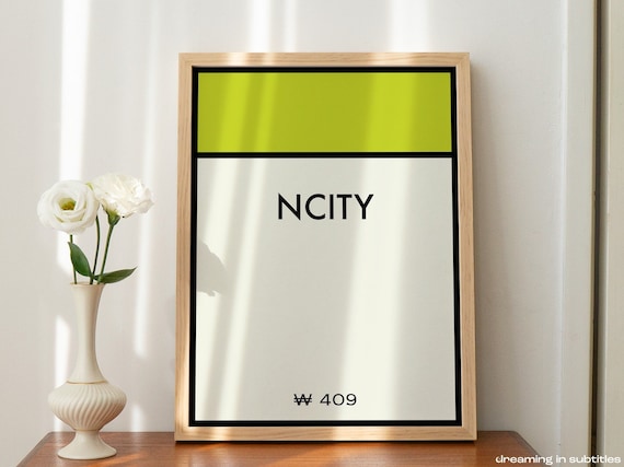 NCT NCITY Kpop Poster: Minimalist Room Decor (digital Download