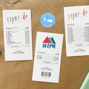 START UP -- kdrama receipts