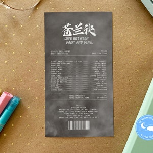 Love Between Fairy and Devil -- cdrama receipts