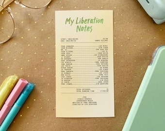 MIS NOTAS DE LIBERACIÓN -- recibos de kdrama
