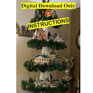 Christmas Village Tree Instructions Only/Christmas Village Display Instructions Only/DIY Instructions Only/Digital Download File in English