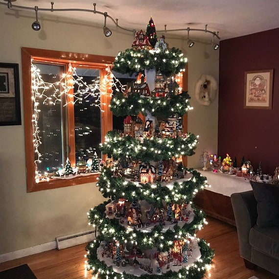 Christmas Village Trees Cheap 