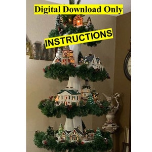 Christmas Village Tree Instructions Only/Christmas Village Display Instructions Only/DIY Instructions Only/Digital Download File in English