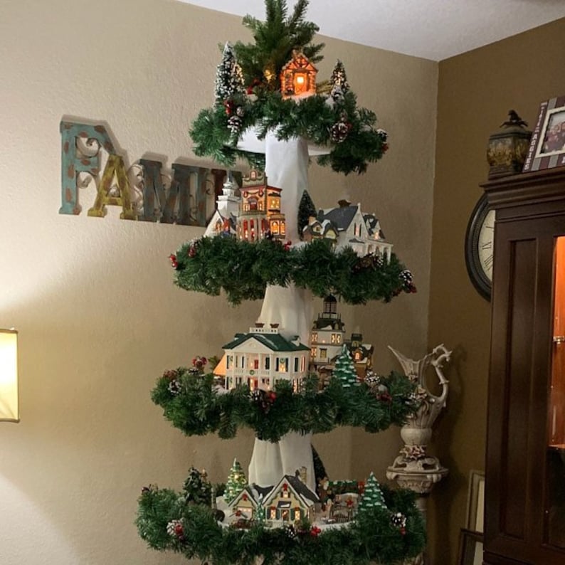 Christmas Village Trees Cheap 