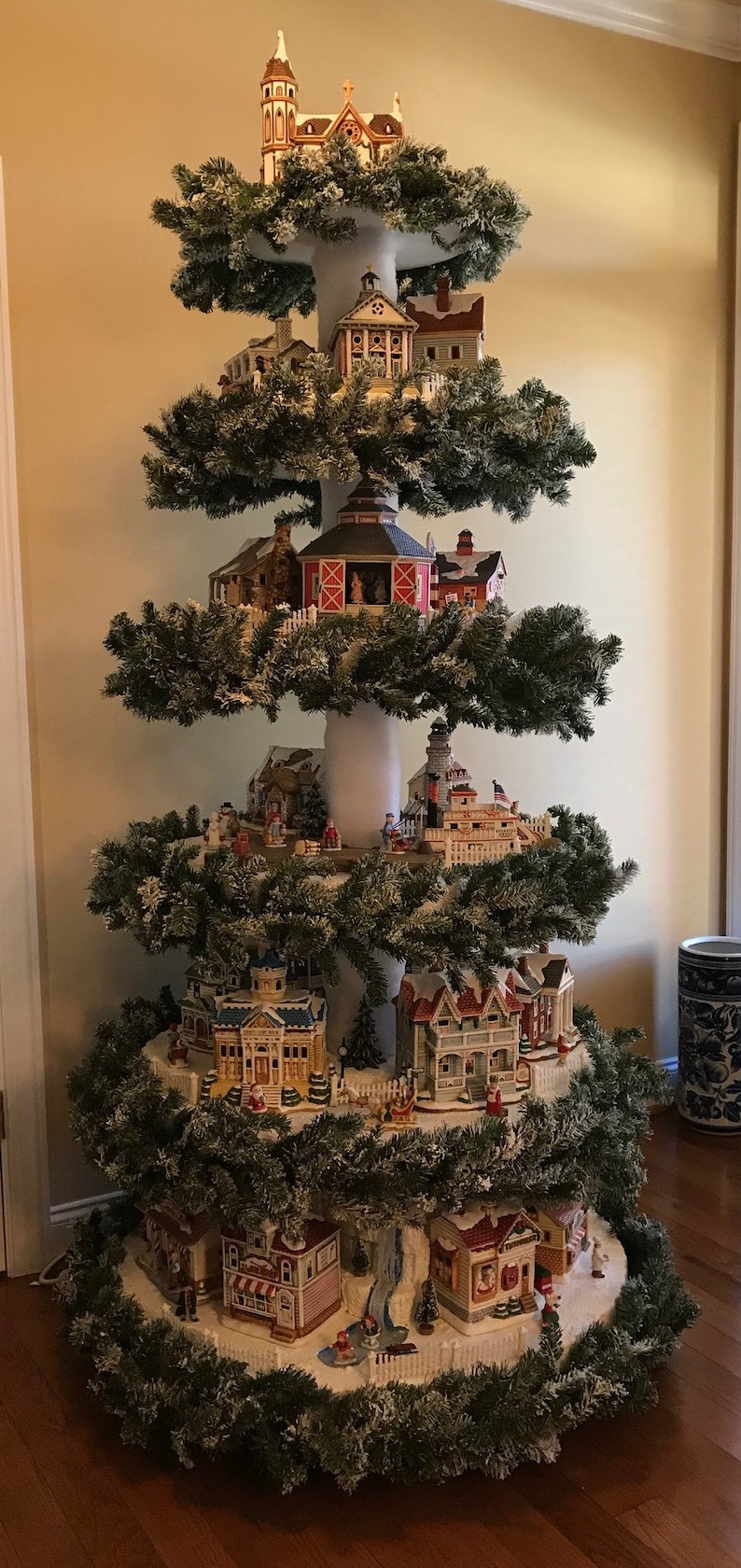 Christmas Village Tree Instructions Only / Christmas Village Etsy