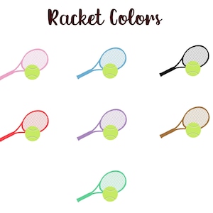 PU Vegan Leather Custom Tennis Racket Ball Key Chain, Personalized ...