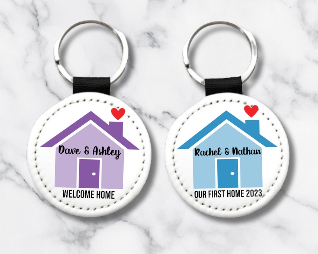 Custom Couple Name Welcome Home Key Chain, Our First Home Key Chain - Etsy