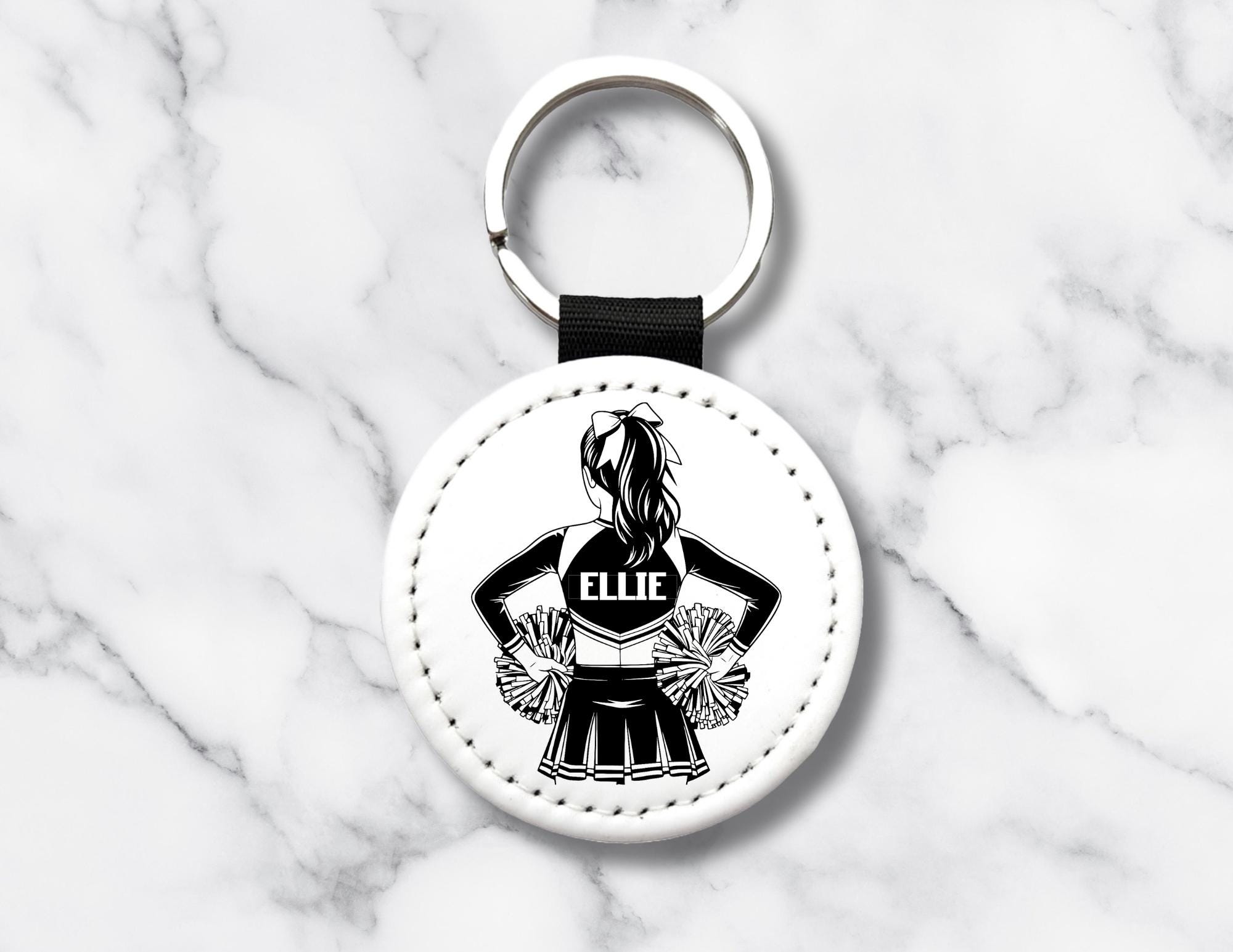 Personalized cheerleader key chain - Etsy 日本