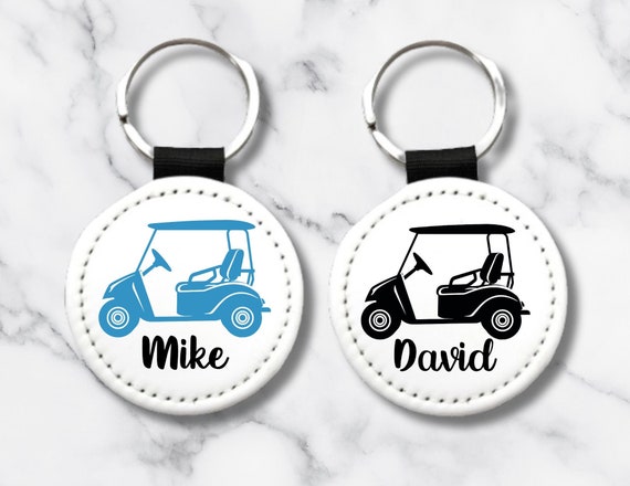PU Vegan Leather Custom Name Golf Cart Key Chain Golf Lovers Gift Golf Gifts for Men and Women Etsy Canada
