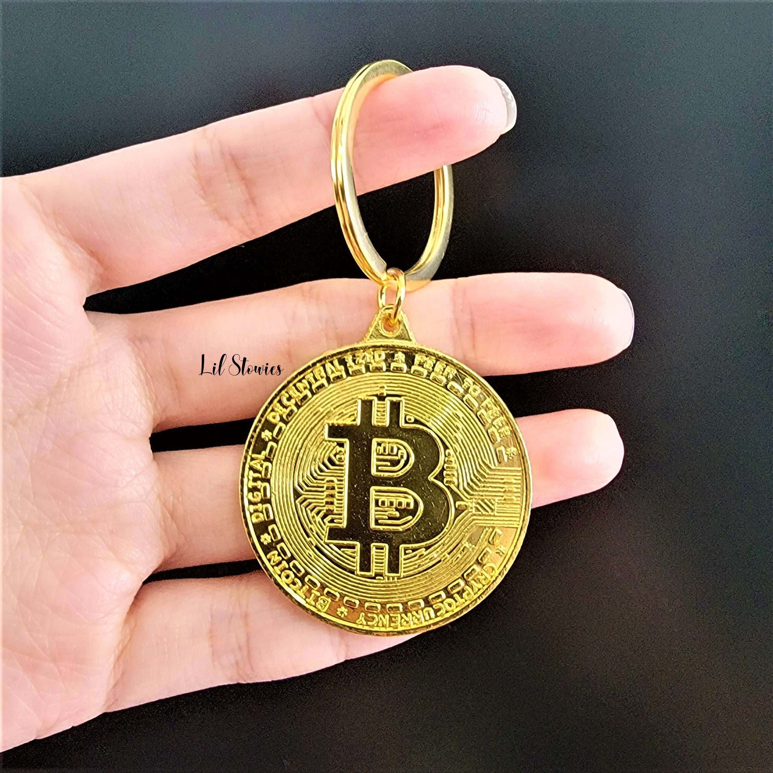 Bitcoin Cryptocurrency Crypto Mining Charm Key Chain | Etsy