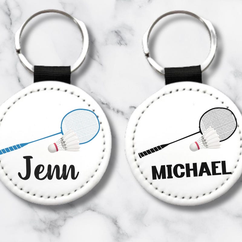 Badminton Keychain - Etsy