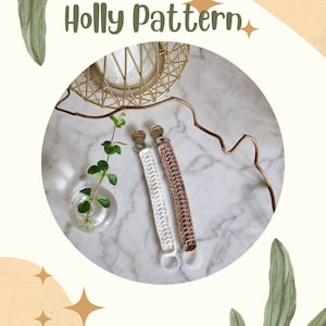 Holly pacifier clip PATTERN ONLY