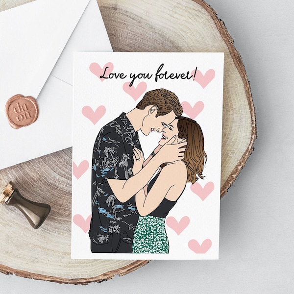 Custom Portrait Card, Personalized Card, Valentine's Day, Anniversary Card, Birthday Card, Mother's Day Card, Christmas Card, Greeting Card