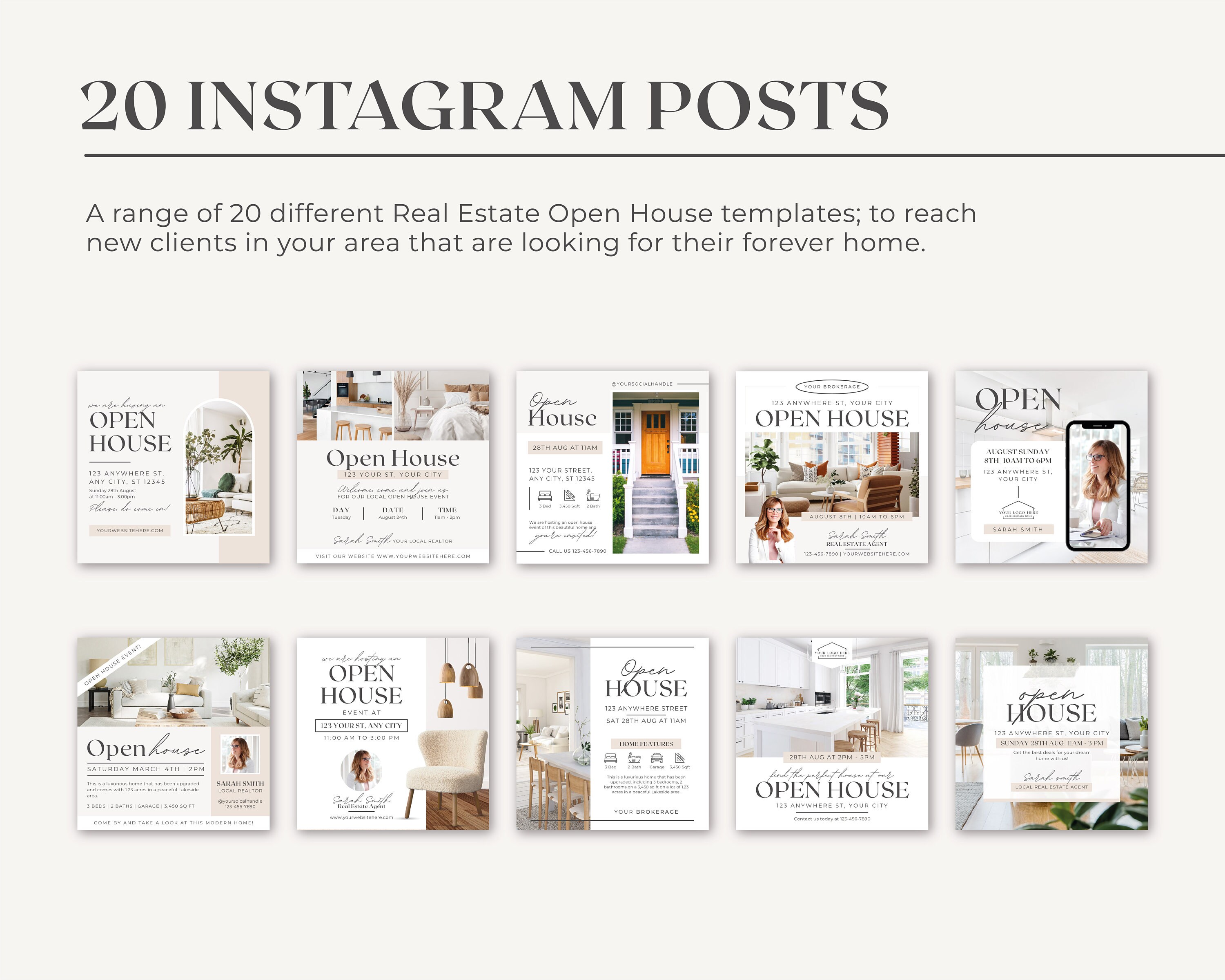 20 Open House Real Estate Instagram Posts | Real Estate Social Media ...