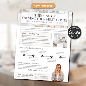 Zum ersten Mal Hauskäufer Flyer | Flyer zum Aufsuchen von Käufern | Makler | Ackerbau Flyer | Haus kaufen Straßenkarte | Realtor Canva Vorlage