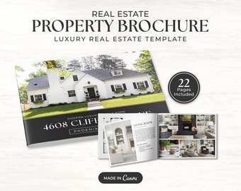 Real Estate Brochure | Real Estate Marketing | Luxury Property Brochure | Property Magazine | Listing Flyer | Open House Brochure | Canva