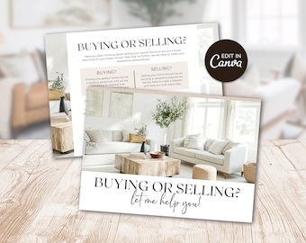 Real Estate Buying or Selling Postcard | Hello Neighbor | Farming Card | Realtor Introduction Postcard | Real Estate Marketing | Canva