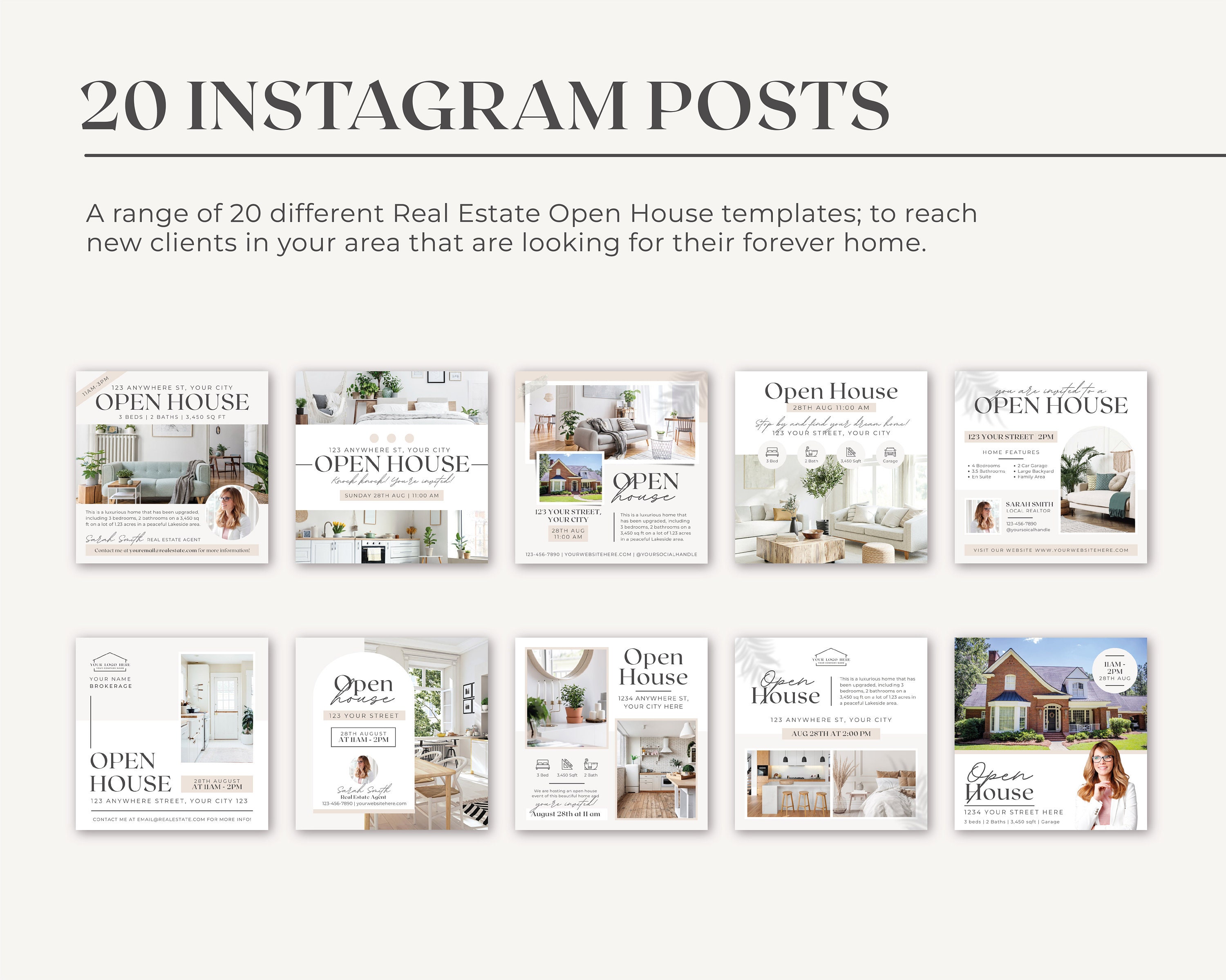 20 Open House Real Estate Instagram Posts | Real Estate Social Media ...