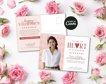 Real Estate Valentine Card | Real Estate Marketing | Realtor Pop By Card | Realtor Postcard Template | Real Estate Farming | Realtor Canva