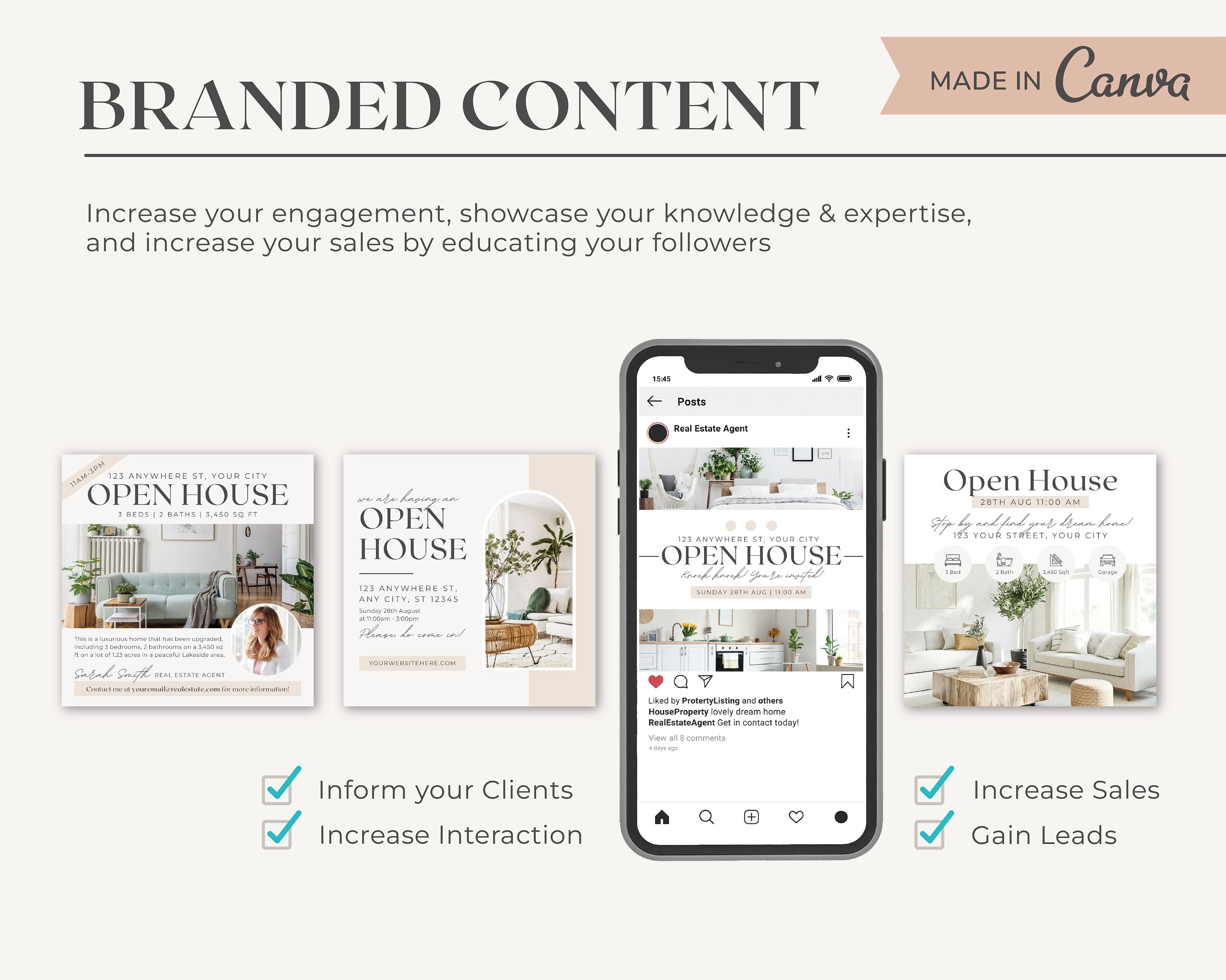 20 Open House Real Estate Instagram Posts | Real Estate Social Media ...