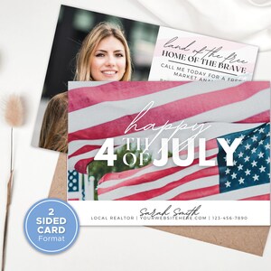 real estate 4th of july postcards