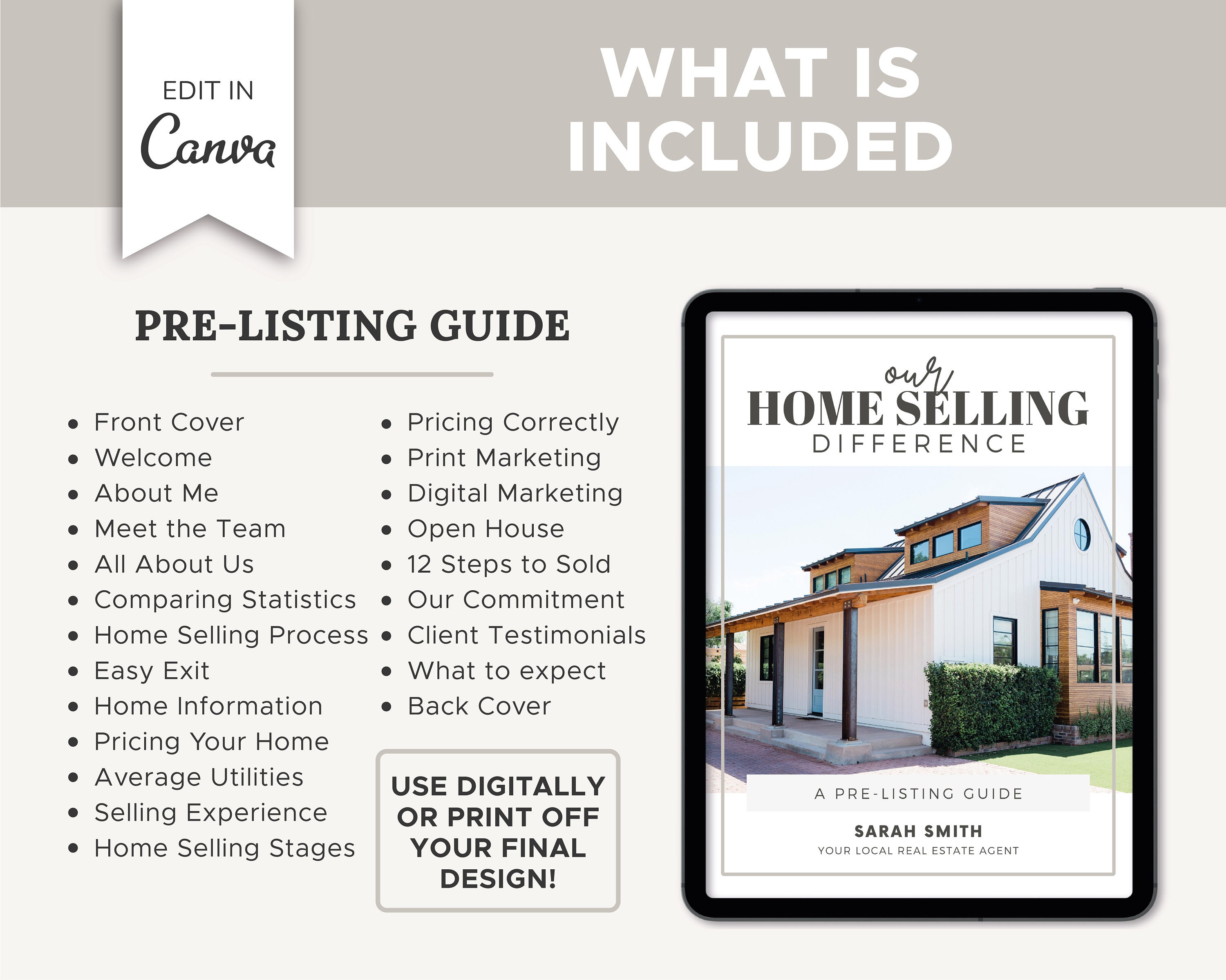 Seller Pre-listing Presentation | Real Estate Template | Seller Guide ...